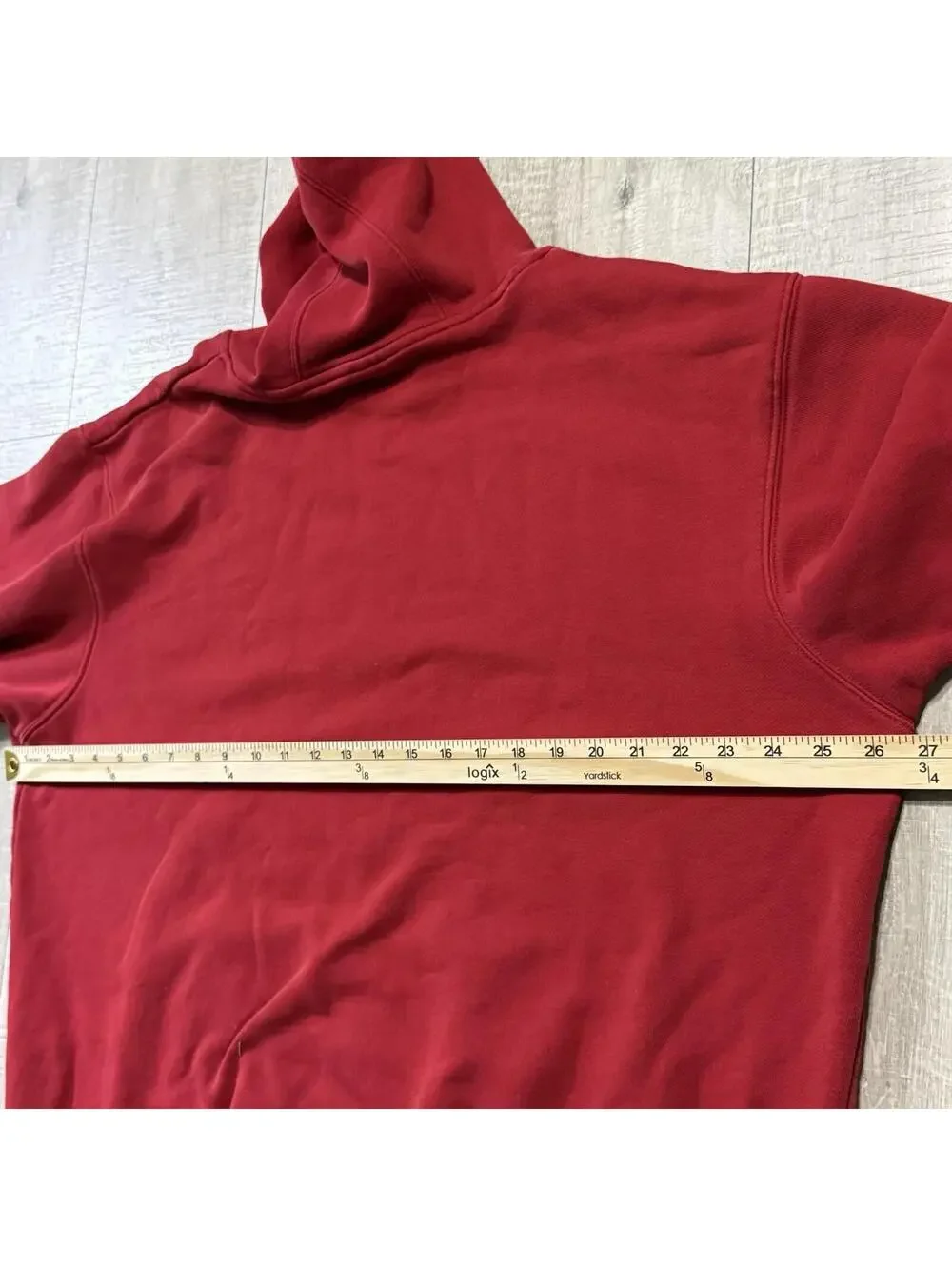 Vintage 2005 Adidas Hoodie Red Fleece Pullover Hoodie Big Logo AUZ002 Men Large - Picture 8 of 11